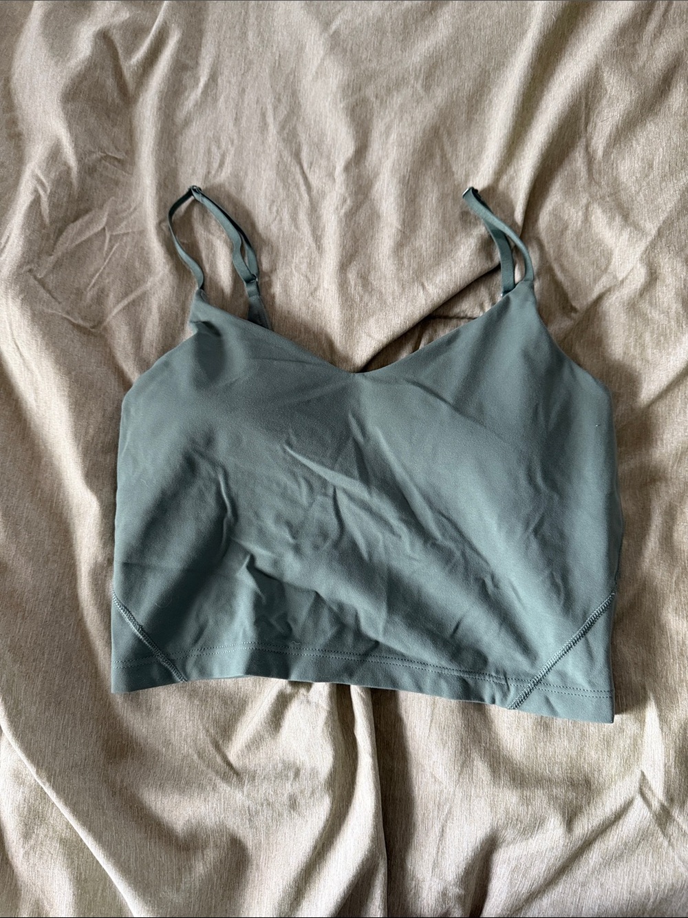 Women's Seamless Camisole Bralette - Slate Green